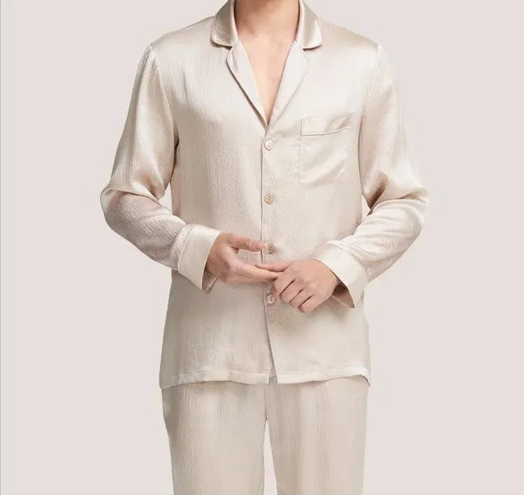 Customized 100% Silk Stain Pajamas Silk Sleepshirt Fashion Garment Apparel