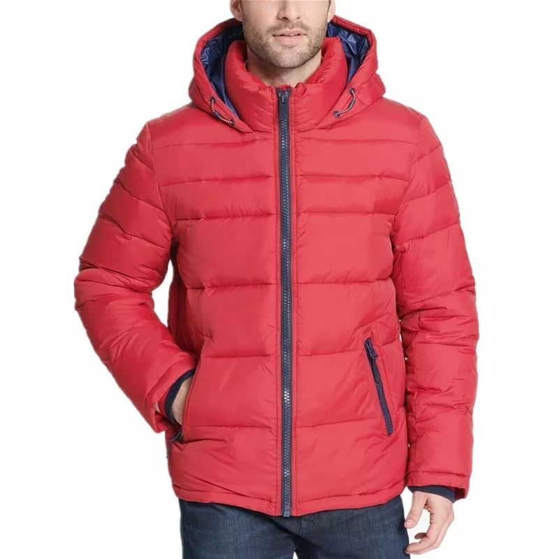 New 100% Nylon Outer Fabric Custom Men Puffer Jacket Coat for Sale