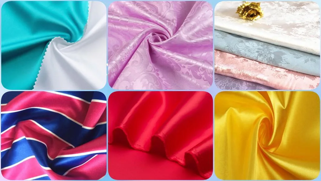 High Quality Satin Silk Stretch Fabric Satin Cloth Fabric Fortextile Clothes