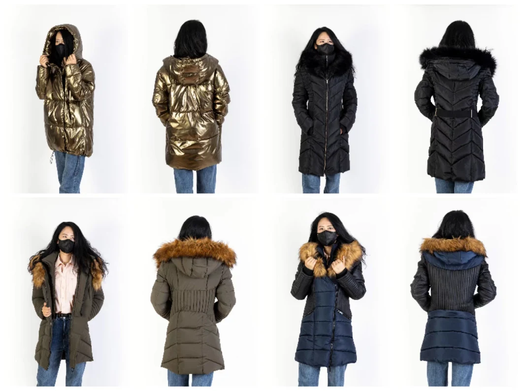 Women&prime; S Winter Cotton Clothing Outwear Fashionable Hooded Strong Sense of Design Coat Down Jacket