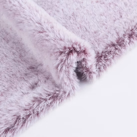 Red Imitation Raccoon Faux Fur Plush Fox Fake Fur Polyester Fabric