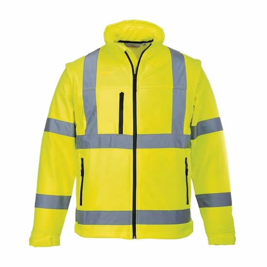 Protective Clothing Hi Viz Waterproof Polyester Highway Reflective Safety Jacket Meet En20471 Standard